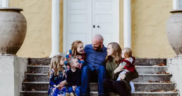 DJ Grick with his family, the six Gricks